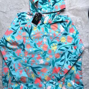 Nike Women's Medium Golf Anorak Repel Floral Print Jacket raincoat CW1427-382
